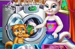Прачечный День - Angela and Ginger Laundry Day